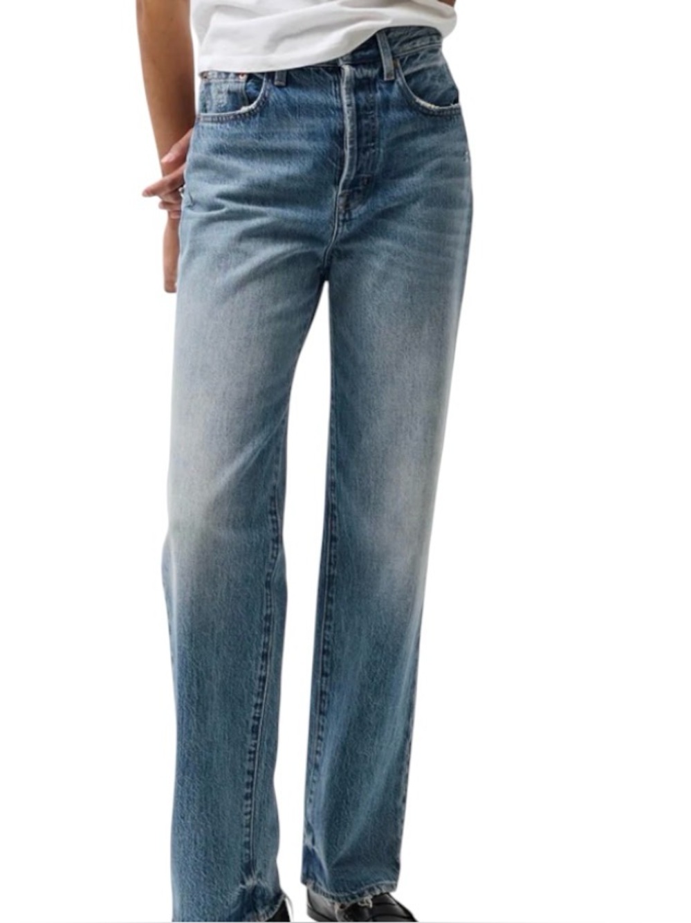 PISTOLA SUPER HIGH RISE STRAIGHT JEANS SIZE 29 WAIST